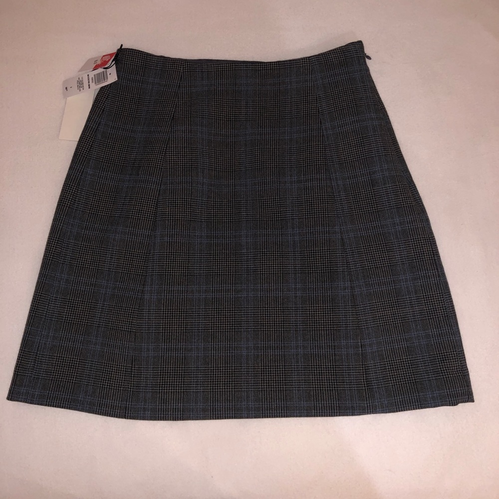 Aritzia Babaton Modern Check Mini Skirt